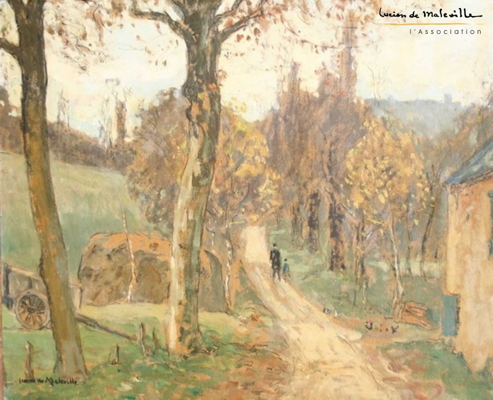 Peinture chemin d'Aiguevive à Cénac Lucien de Maleville